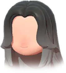 Middle-Parted Long Hair (Gradient)