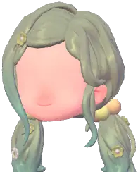 Floral Low Twin Tails