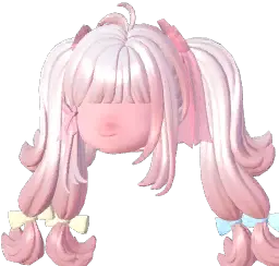 Layered Bow Twin Tails