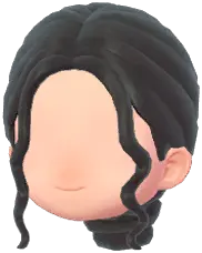 Curtain Bangs Low Bun