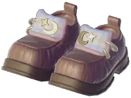 Starspell Curled-Toe Leather Shoes