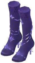 Snowflake Rhinestone Tall Boots