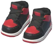 Black-Trimmed Basketball Shoes