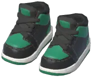 Black-Trimmed Basketball Shoes
