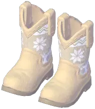 Snowflake-Trim Cowboy Boots