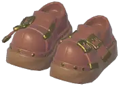 Wide-Toed Buckle Shoes