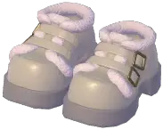 Fur-Trimmed Platform Shoes