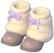 Snowy Bamboo Plush Boots