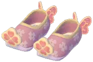 Huayun Clover Curled-Toe Shoes