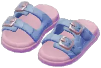 Ripple Leather Slippers