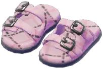 Ripple Leather Slippers