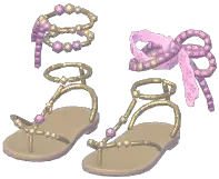 Seluna Beaded Bow Shoes