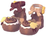 Plume Bow Leather Shoes
