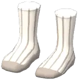 Vertical Striped Crew Socks