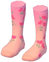 Flower Branch Knee Socks