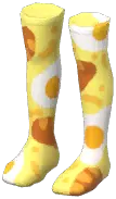 Printed Thigh-High Socks