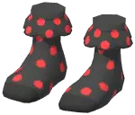 Polka Dot Ruffle Ankle Socks