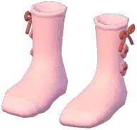 Crew Socks w/ Bows & Buttons