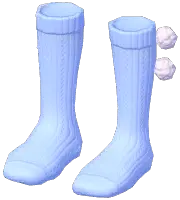 Pom-Pom Knitted Knee Socks