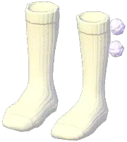 Pom-Pom Knitted Knee Socks