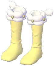 Cream Fur-Trim Socks