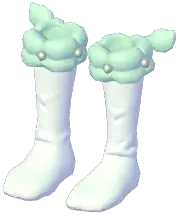 Cream Fur-Trim Socks