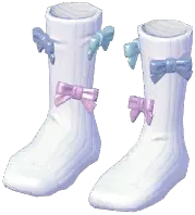 Lustrous Bow Ankle Socks