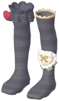 Heart Striped Knee-High Socks