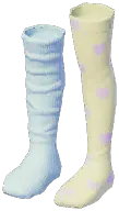 Personalized Heart Polka Dot Long Socks