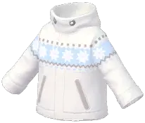 Snowflake-Trim Outdoor Jacket