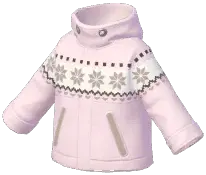 Snowflake-Trim Outdoor Jacket