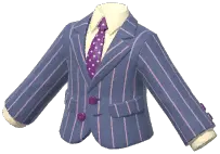 Striped Suit w/ Tie
