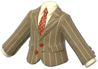 Striped Suit w/ Tie
