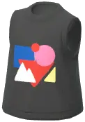 Geometric Sleeveless Top