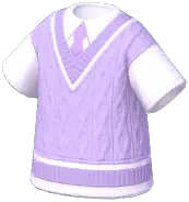 Debater Layered Knitted Vest Shirt