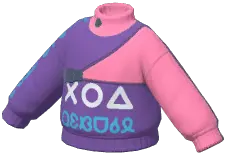 Alphabet Turtleneck Sweatshirt