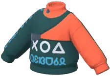 Alphabet Turtleneck Sweatshirt