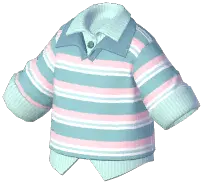 Tiered Lapel Striped Shirt