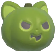 Huge Kitty Pumpkin Head