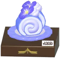 Indigo Roll Cake