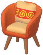 Festive Minimalist Armchair