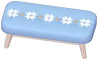 Snowflake Bed-End Stool