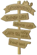 Labyrinth Road Sign
