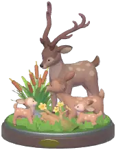 Outing Deer Family Ornament