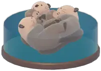Sea Otter Family Ornament