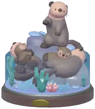 Resting Sea Otter Ornament