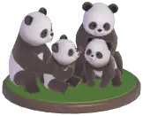 Panda Family Ornament