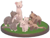 Ferret Family Ornament