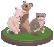 Adult Ferrets Ornament