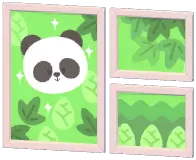Panda & Bamboo Wall Art